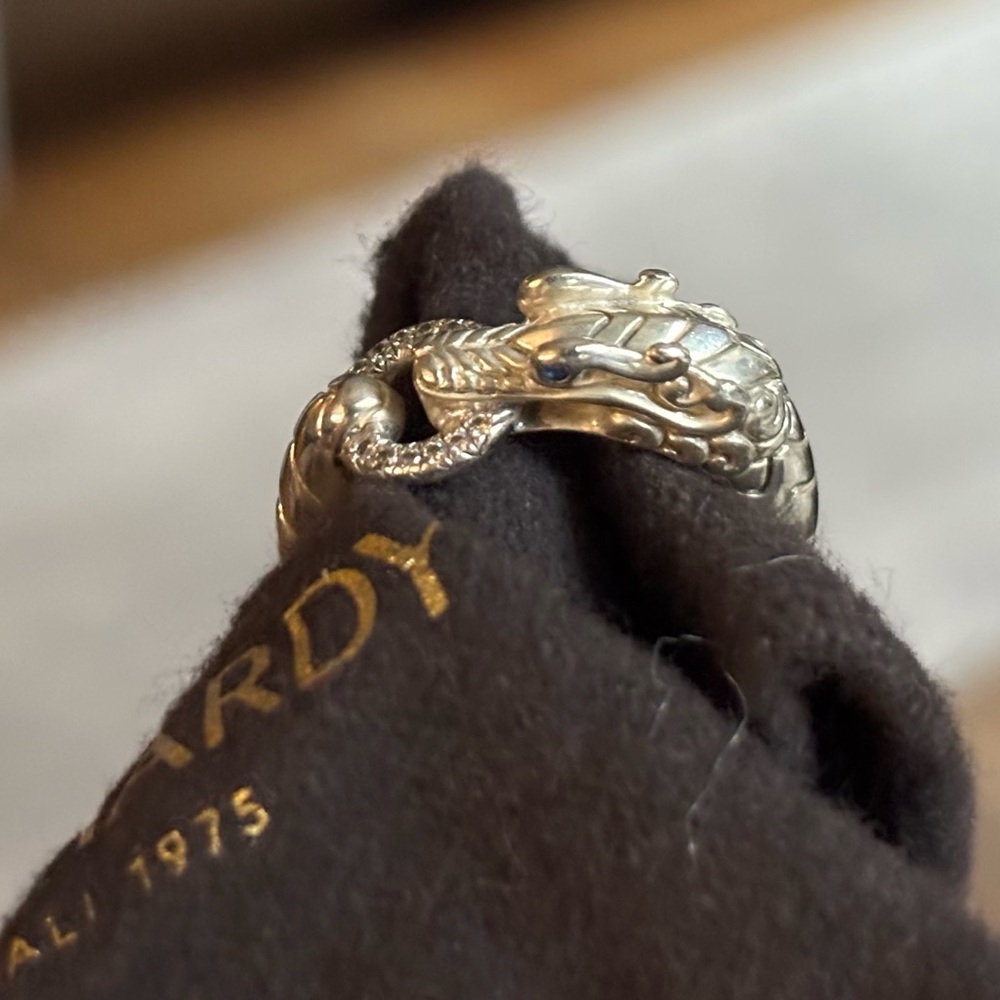 John Hardy Silver Dragon Motif Ring - Picture 2 of 4